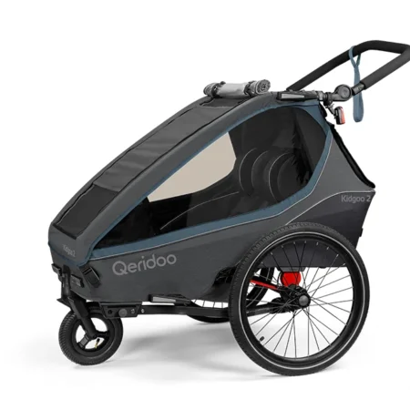 Qeridoo Kidgoo2 Kinderfahrradanhänger - Navy Blue