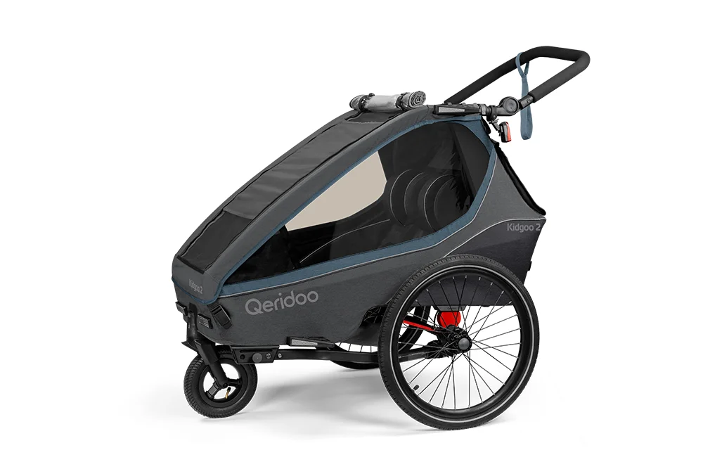 Qeridoo Kidgoo2 Kinderfahrradanhänger - Navy Blue