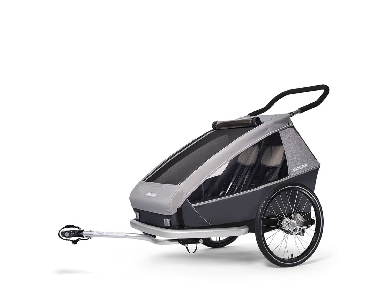 Croozer Kid Keeke 2 Kinderanhänger - 2 Kinder - stonegrey