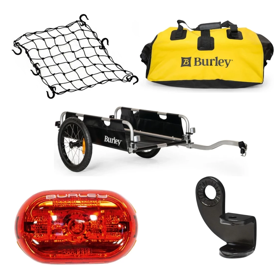 BURLEY Flatbed Transportanhänger-Set "einfacher Lastentransport"