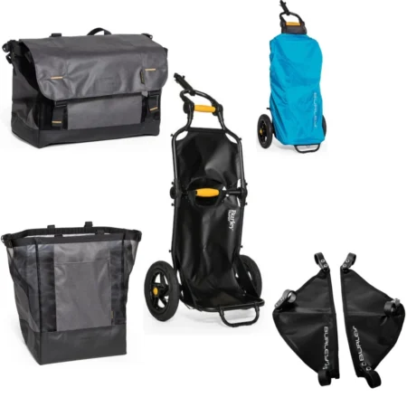 BURLEY Travoy schwarz Transportanhänger-Set "Supermarkt-Einkaufs-Set"